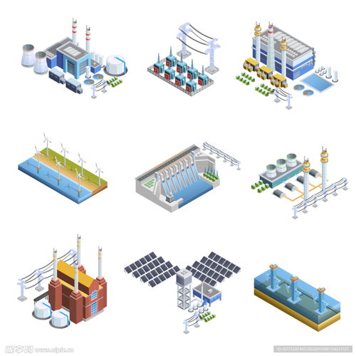 工廠發(fā)電廠設(shè)計圖 工業(yè)生產(chǎn)