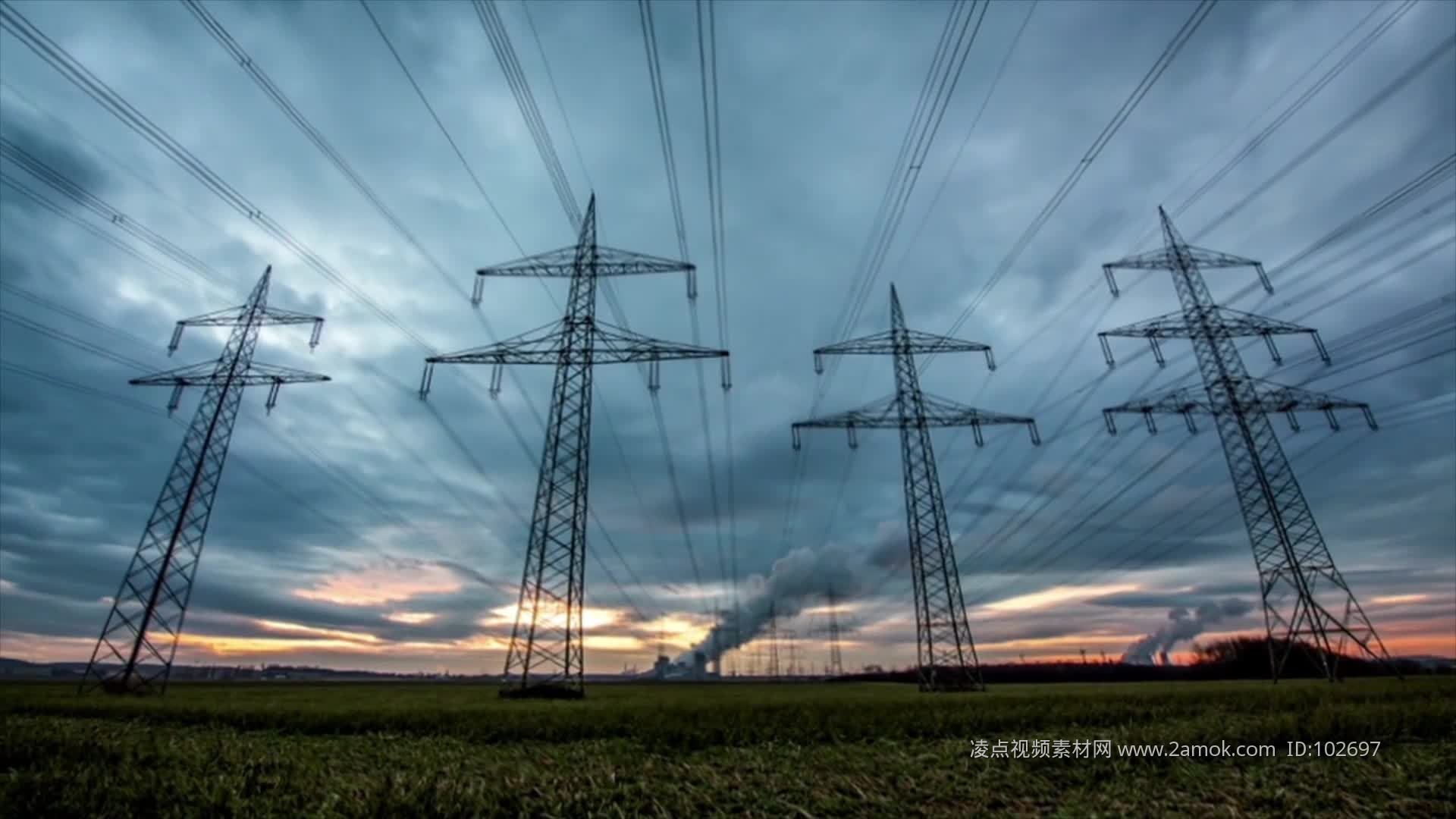電力鐵塔電能傳輸城市科研實(shí)驗(yàn)室視頻素材